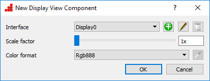 New Display View Component Dialog