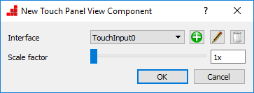 New Touch Panel View Component Dialog